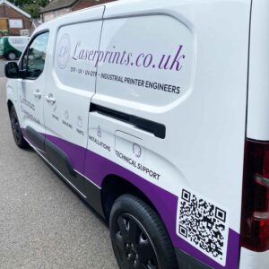 van graphics for laser prints installed by the sign collective