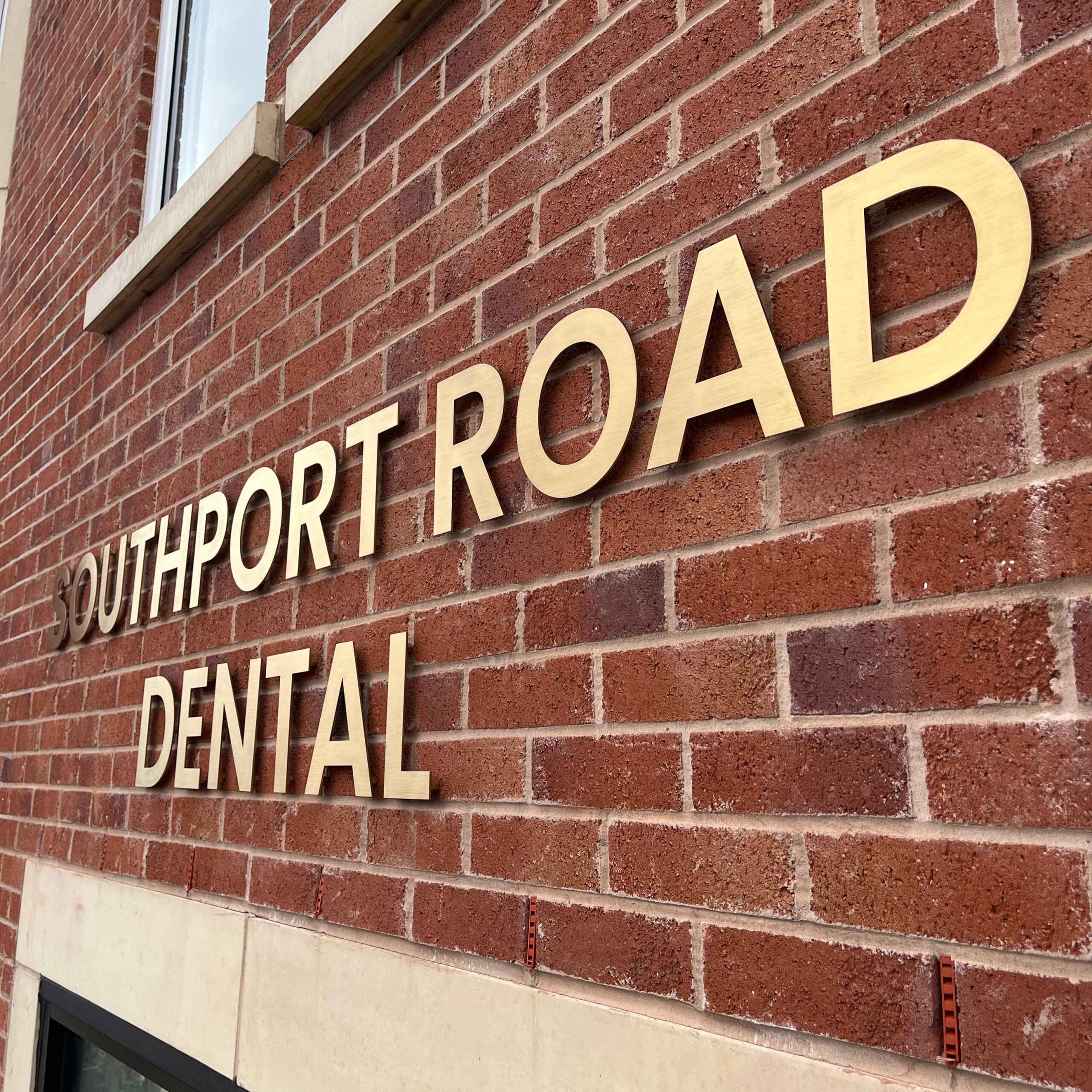 southport road dental brushed gold lettering southport road dental brushed gold lettering