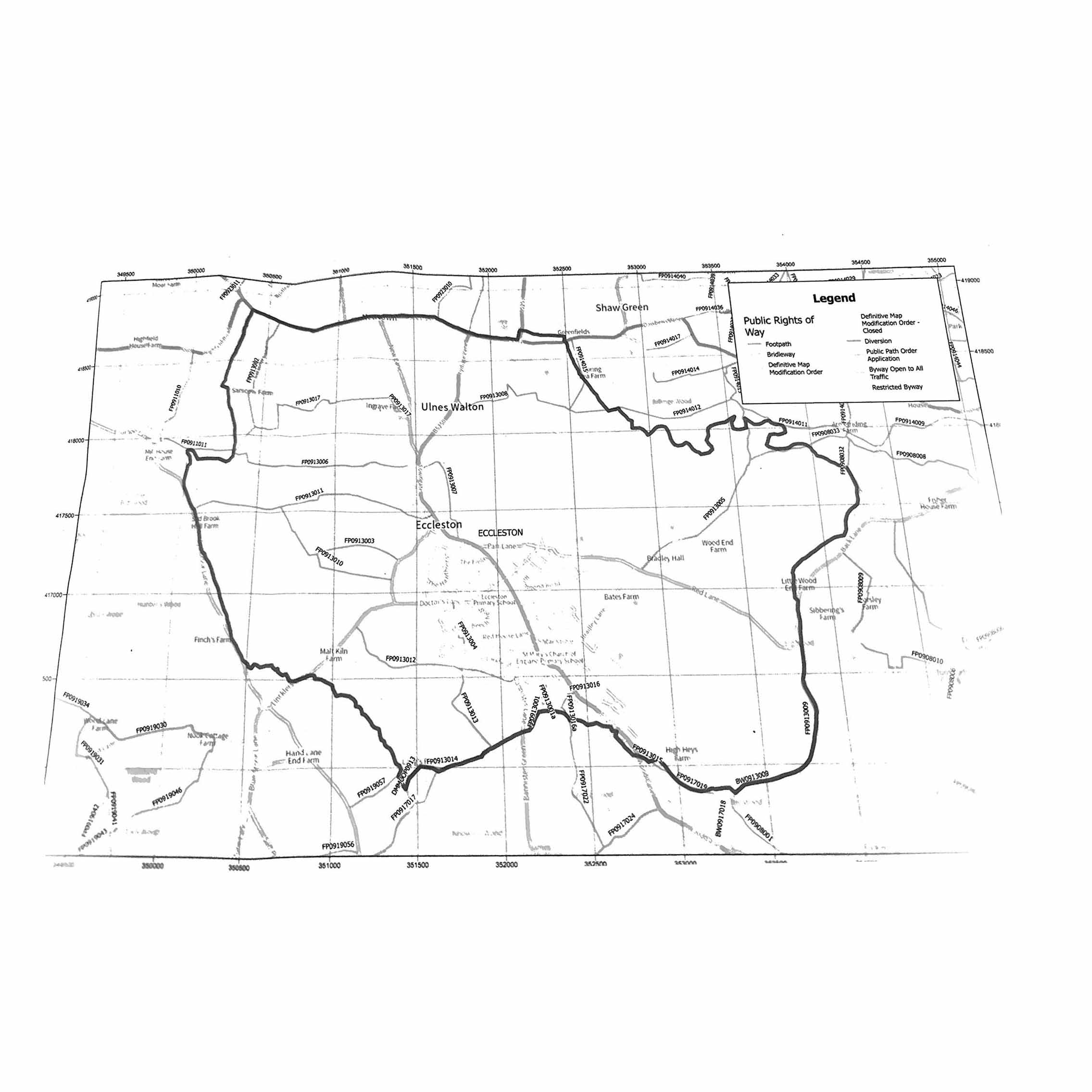 eccleston map