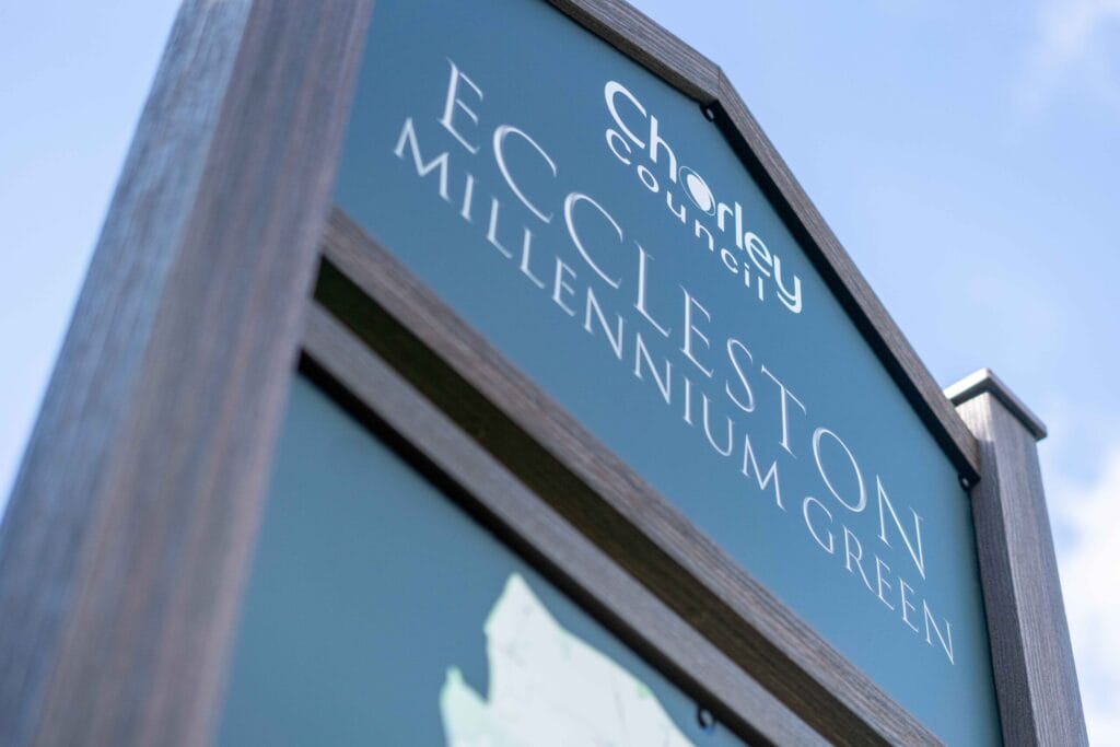 eccleston millennium green heritage sign