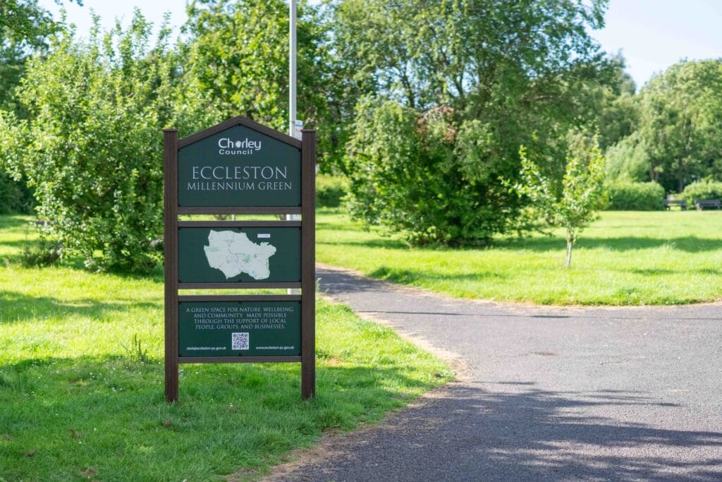 eccleston millennium green heritage sign