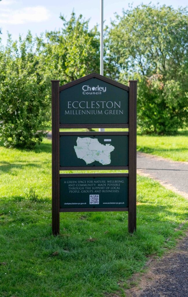 eccleston millennium green heritage sign 