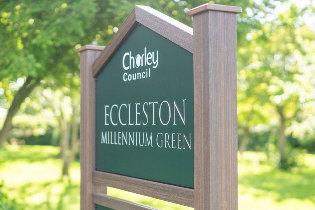 eccleston millennium green heritage sign