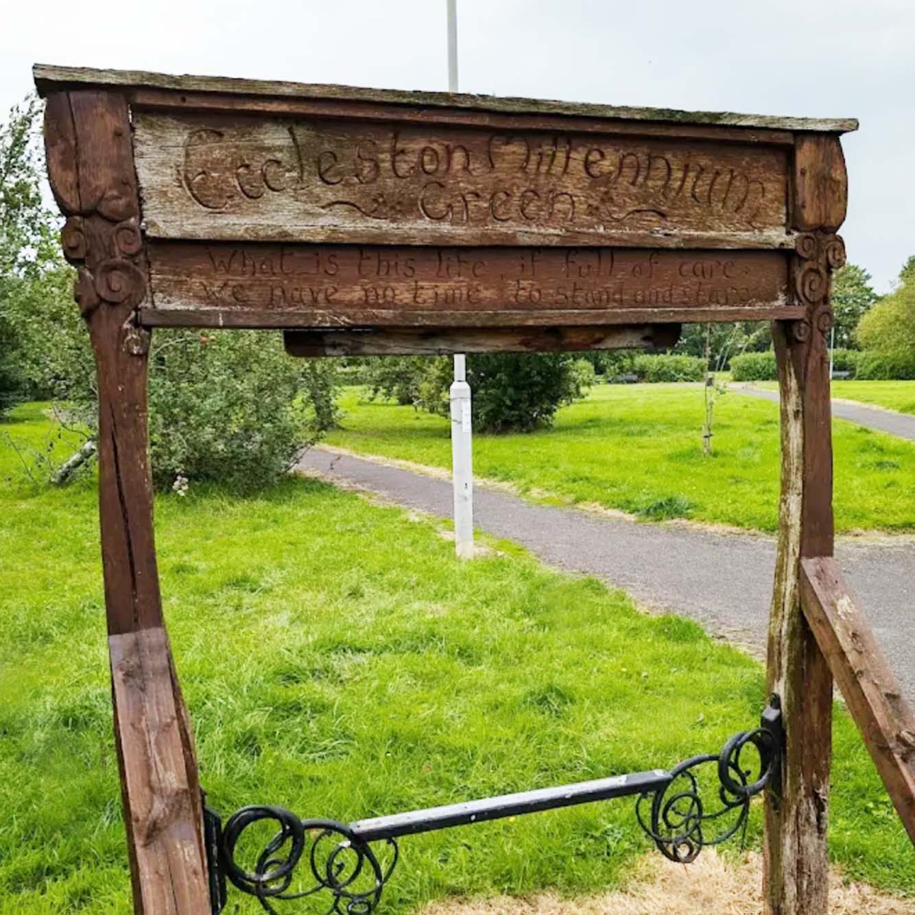 eccleston millennium green old park sign