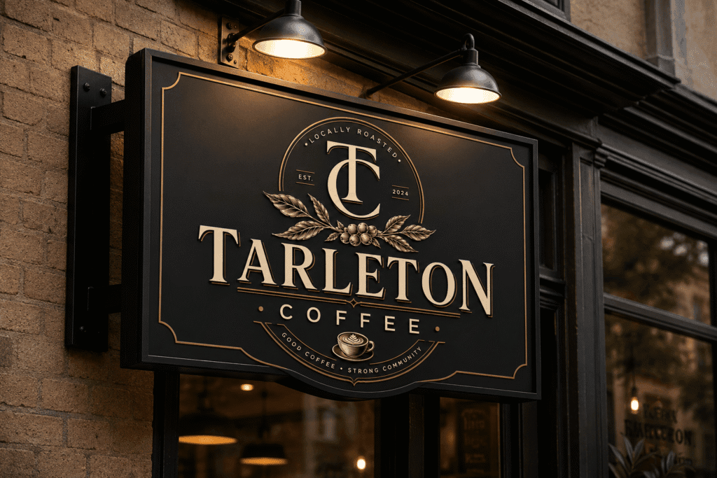 An example of an AI generated sign mockup